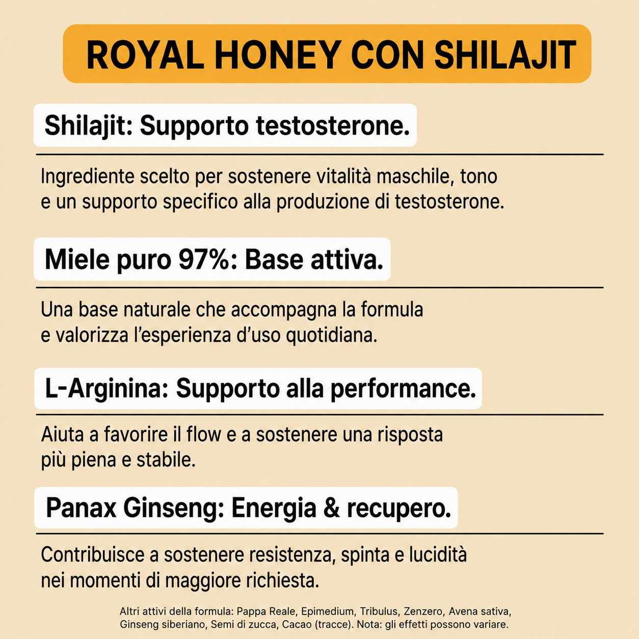 Royal Honey con Shilajit